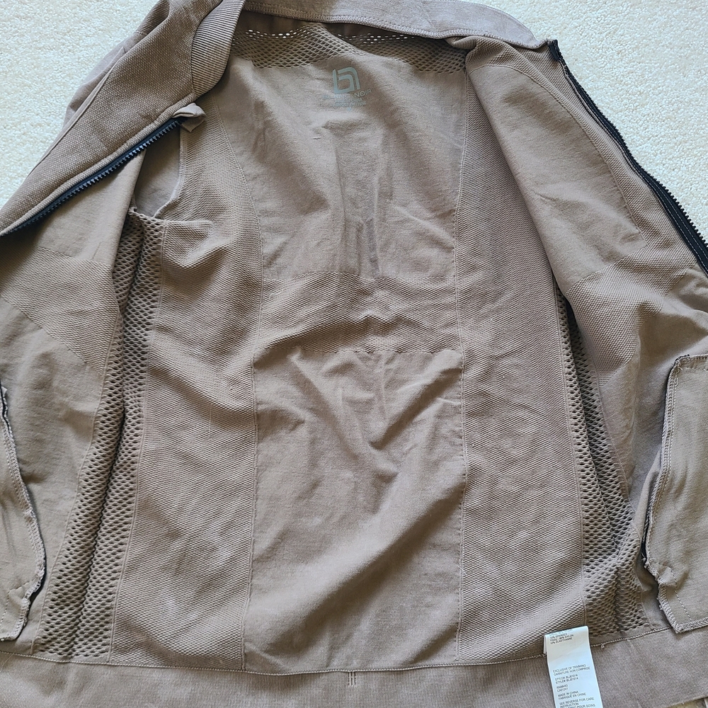 NWOT Blanc Noir Super Nova Tan Workout Jacket Sz M - Picture 13 of 15